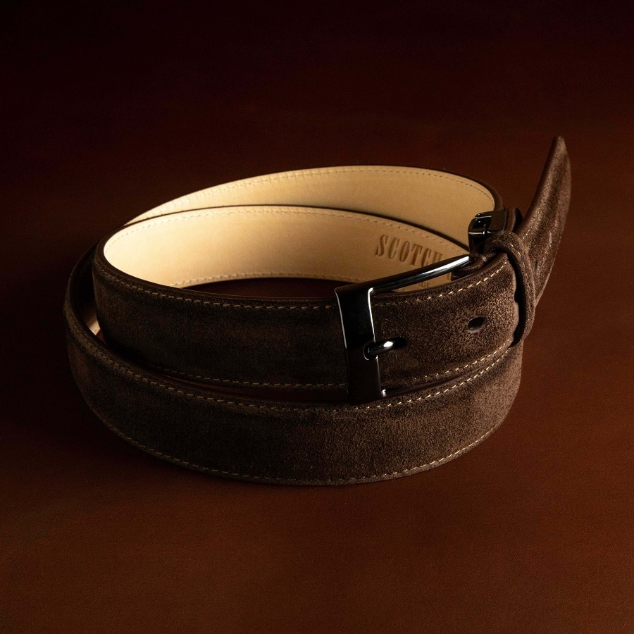 スエードベルト（ダークブラウン） | スコッチグレイン｜SCOTCH GRAIN